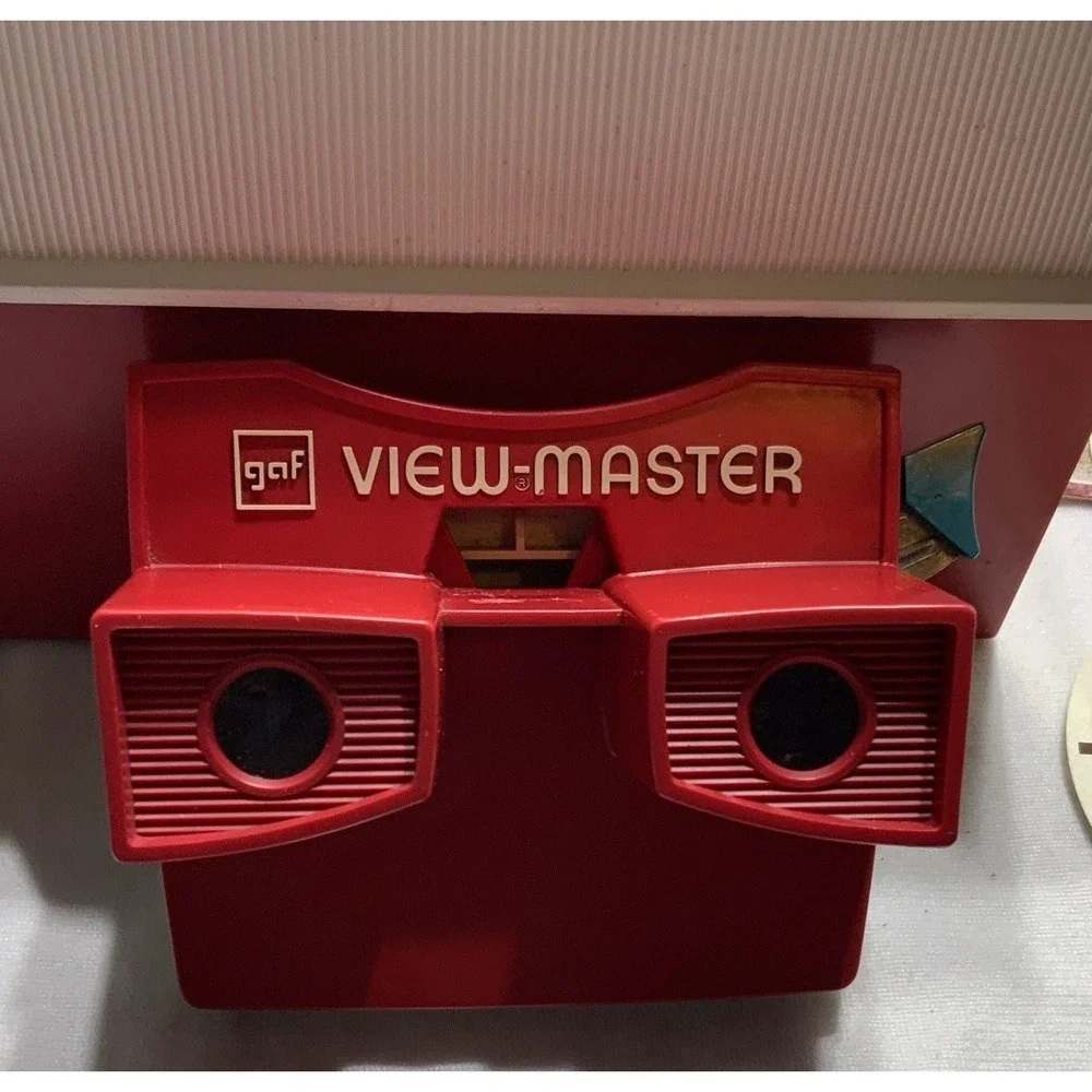 View-Master 1960 Viewer & Library Chest-Case With 72 Reels -National‎ Parks